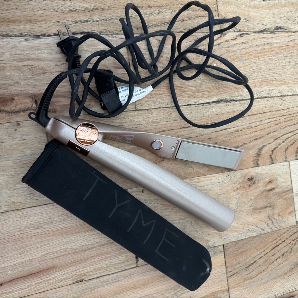 Tyme Hair Curling Iron/Straightener with Cover